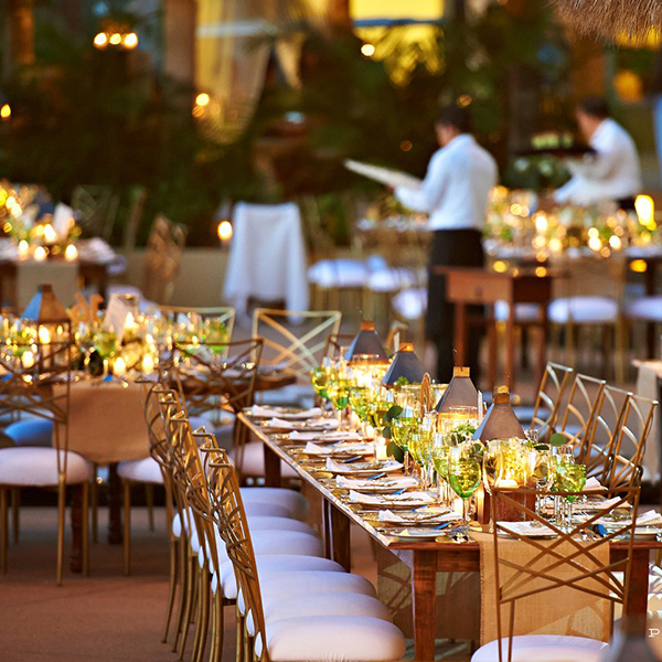 Destination wedding reception at Garza Blanca